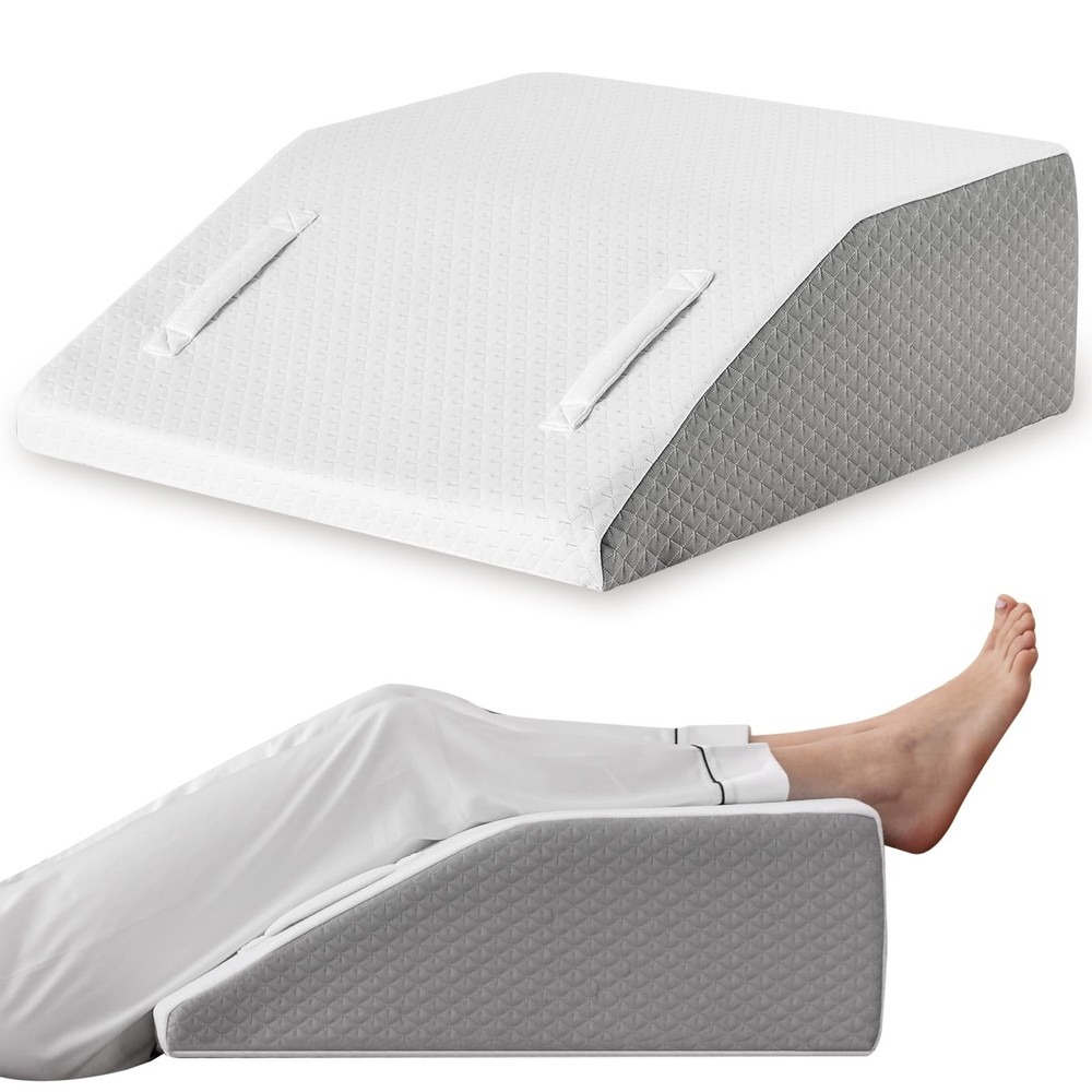 Leg Elevation Pillow for After Surgery, 8inch Foam Leg Elevating Pillow for S...