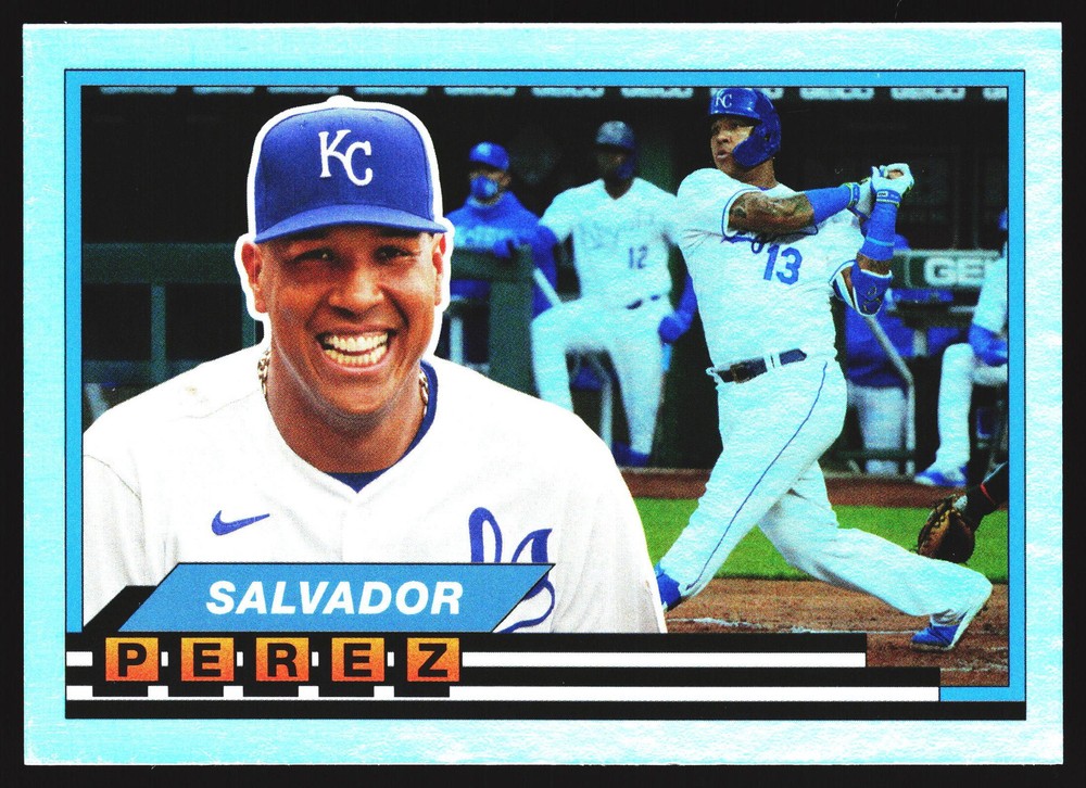 Salvador Perez 2021 Topps Archives Silver HOLO Kansas City Royals Card No 89BF-37