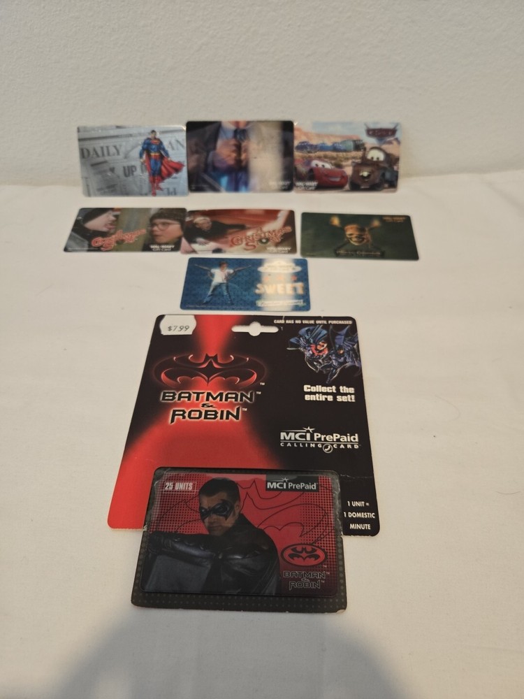 Gift Cards-7 and  Phone Card-1. NO VALUE!! NOT USED NO EXPiRATION INDICATED-image