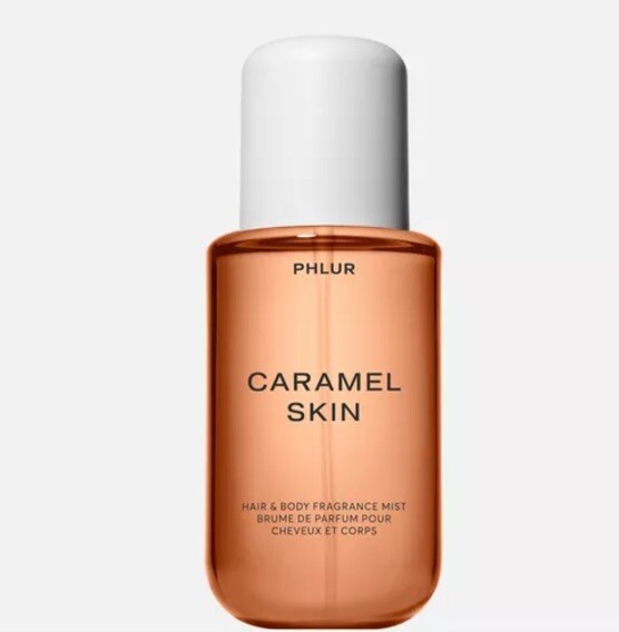 PHLUR Mini Caramel Skin Body & Hair Fragrance Mist, 3 oz spray Travel Size