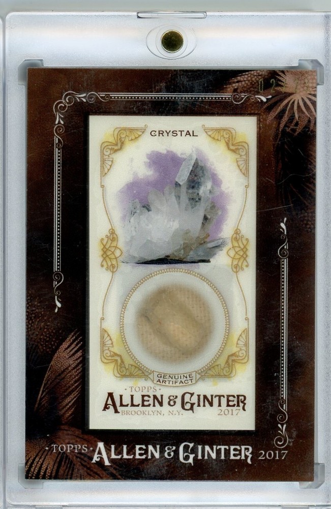 2017 Topps Allen & Ginter Crystal Gems & Ancient Fossils Relic Card GAF-C 02/25  