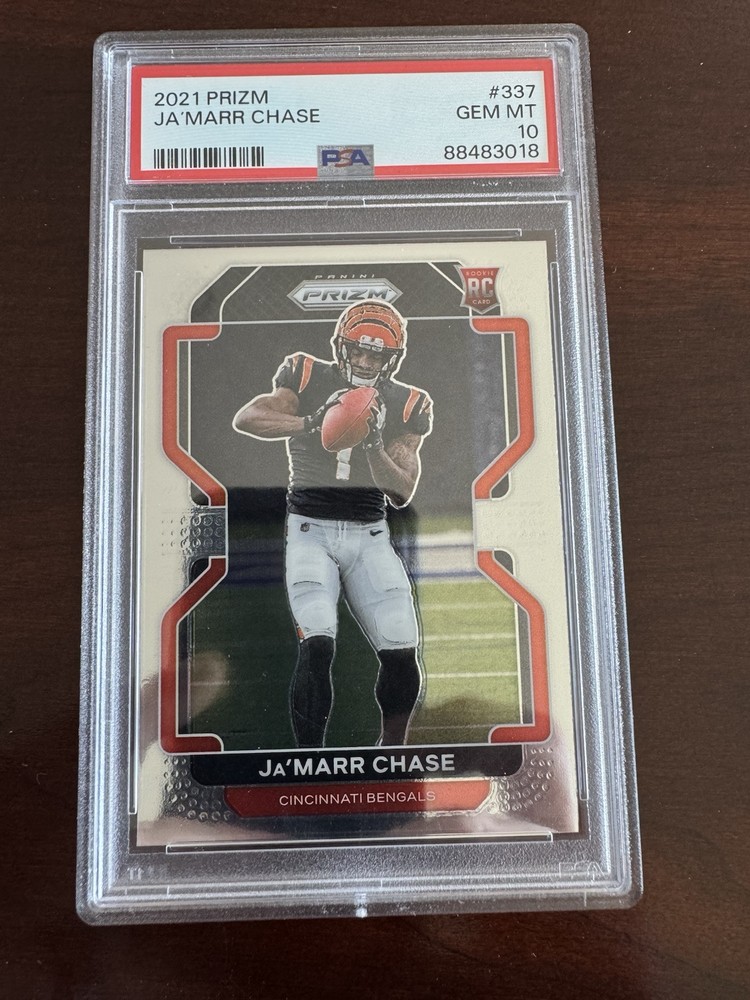 2021 Panini Prizm Jamarr Chase RC #337 GEM MINT PSA 10
