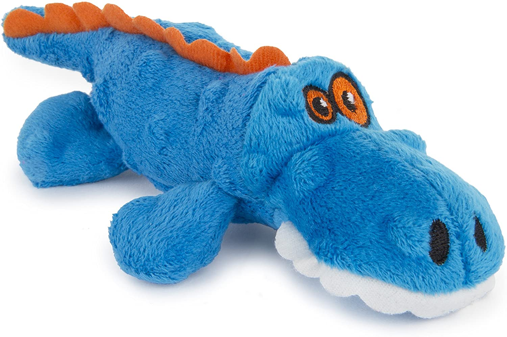 Gators Just for Me Squeaker Plush Pet Toy for Dogs & Puppies, Soft & Dura