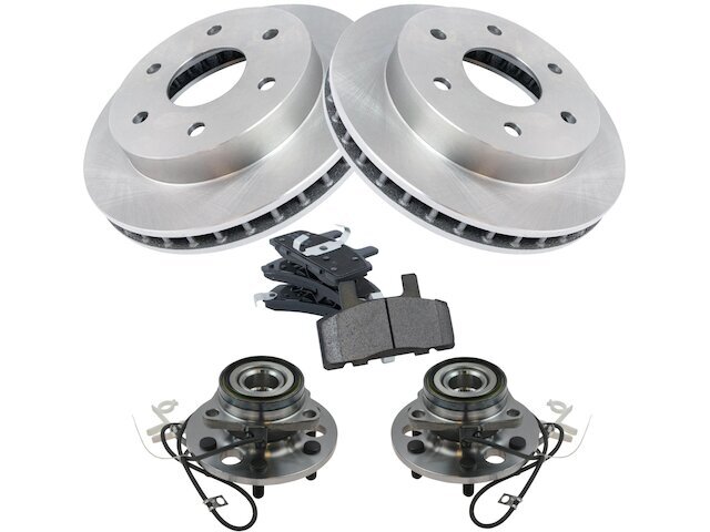 Front Brake Pad and Rotor and Wheel Hub Kit fits K1500 Suburban 1995-1999 84PQJT