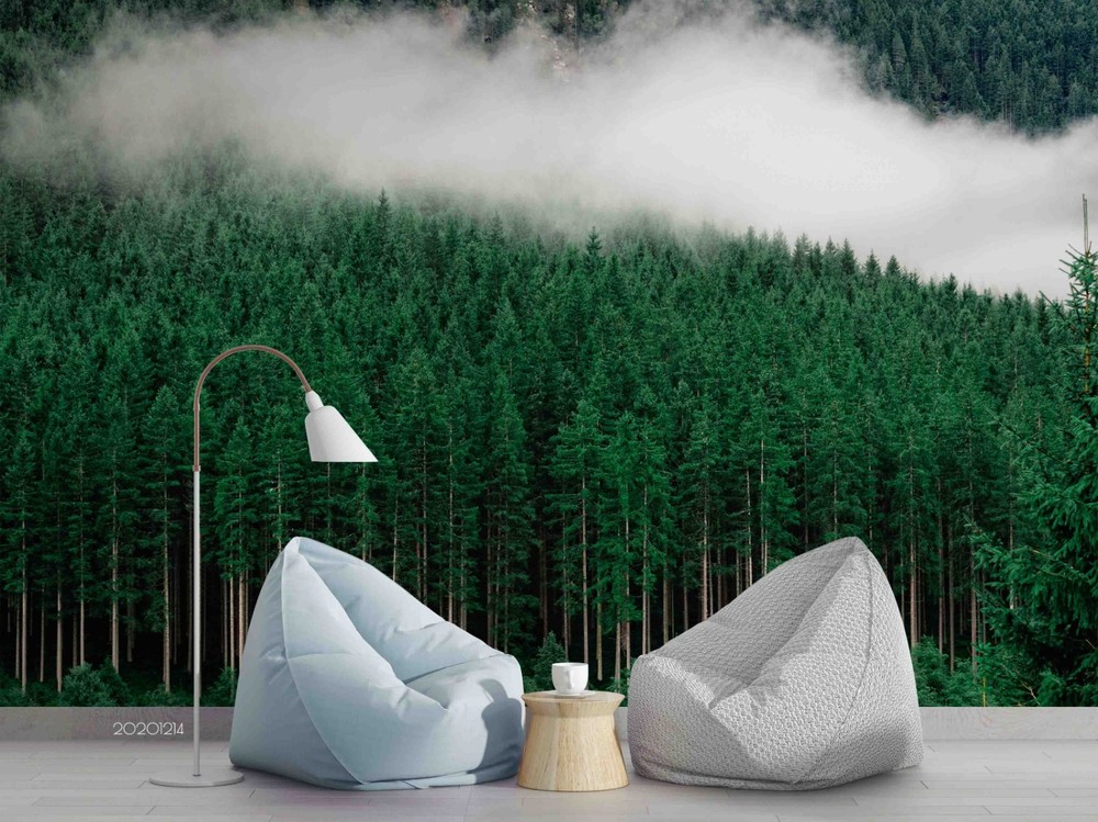 3D Pine Forest Summer Landscape Wall Murals Wallpaper Murals Wall Sticker