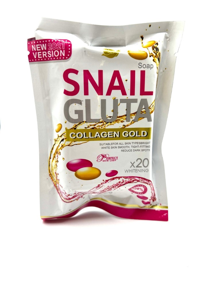 Snail Gluta Collagen Gold Soap for Radiant Skin Whitening