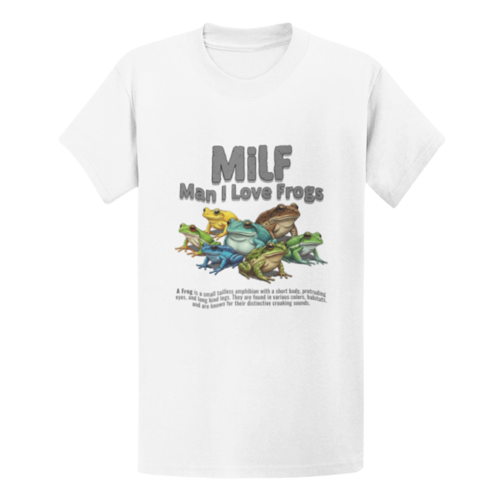 Man I Love Frogs Vintage T-Shirt - Funny Gen Z Meme Tee - Vintage Style T-Shirt