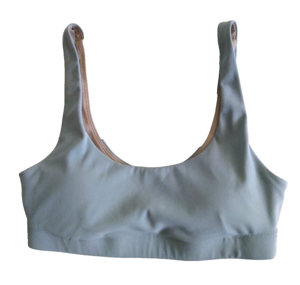 VUORI Womens XS Daily Sports Bra Medium Support Light Blue VW158 with Pads