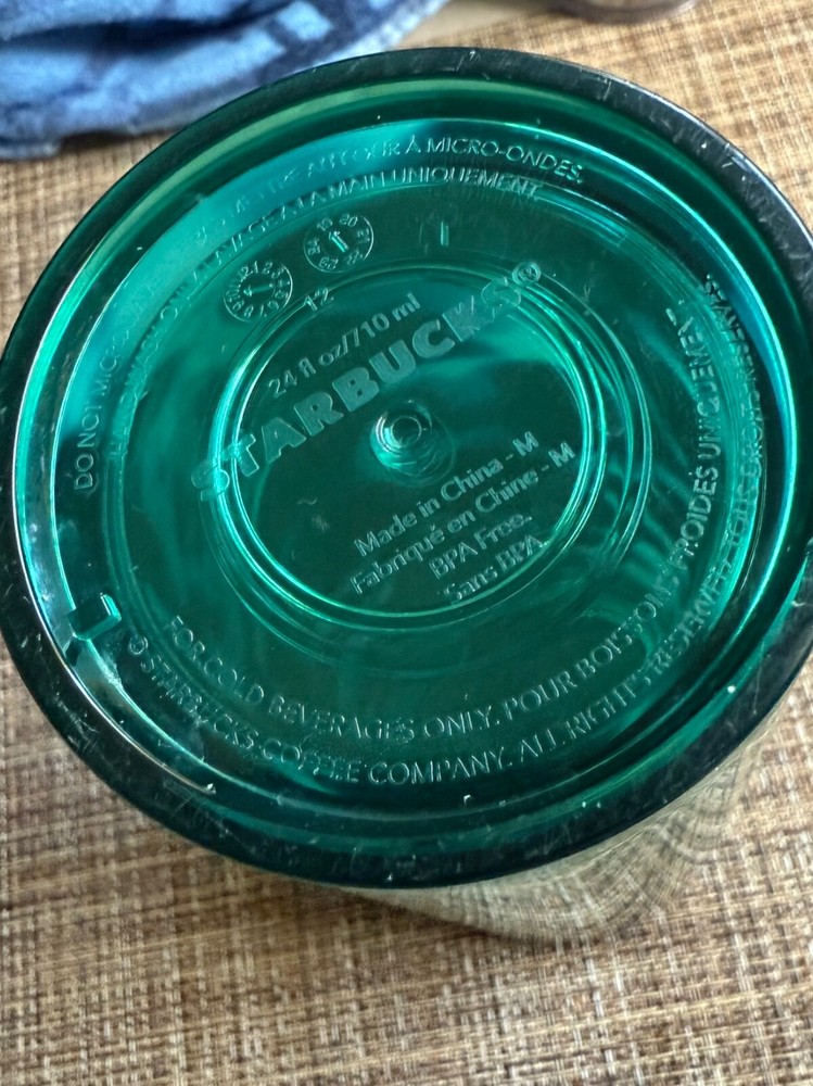 Starbucks reusable cold drink tumbler for iced beverages