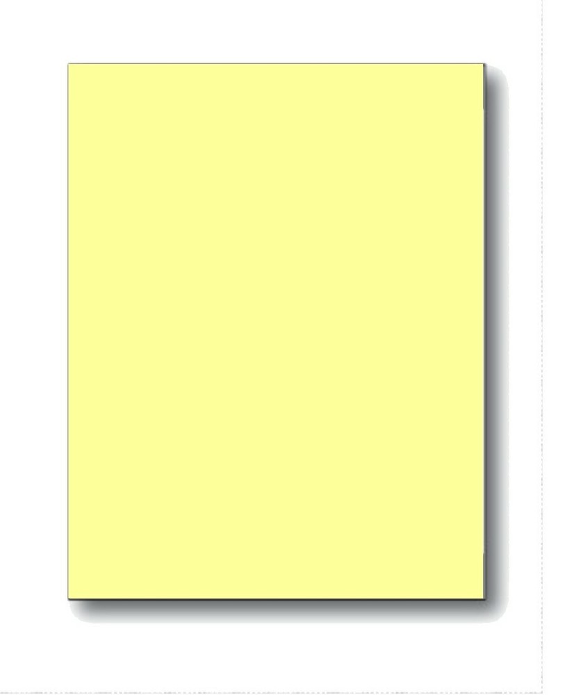 Self-Adhesive Letter-Size Posting Sheets 8.5x11 Yellow 65lb Cover 250 Pack  