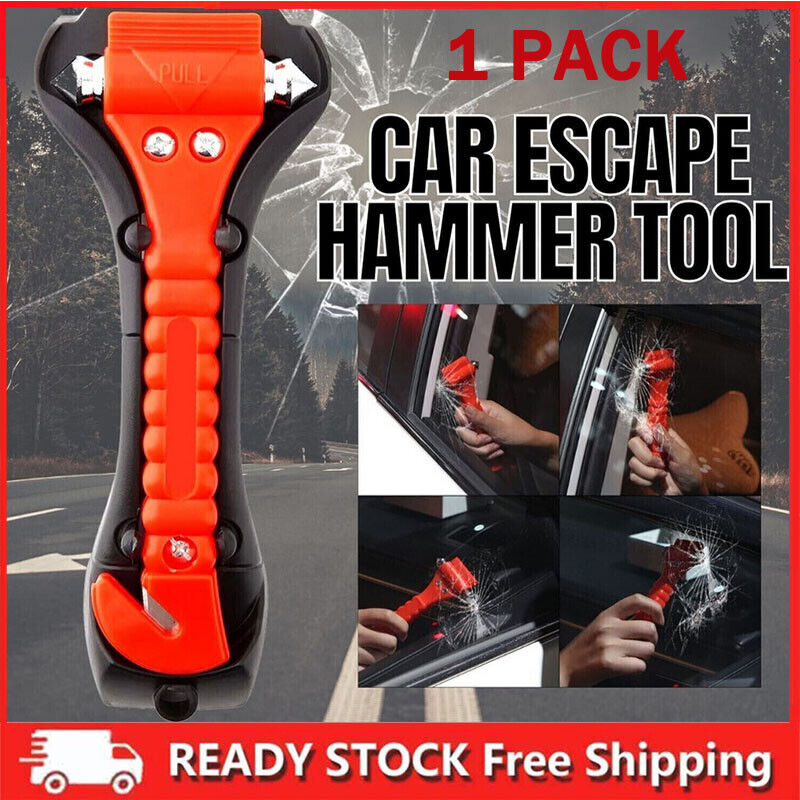 Emergency Escape Tool Auto Car Window Glass Hammer Breaker & Seat Belt Cutter