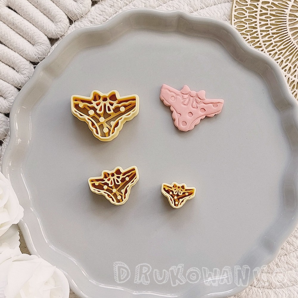 Linen Panties Lingerie Underwear Polymer Clay Earring Cutter