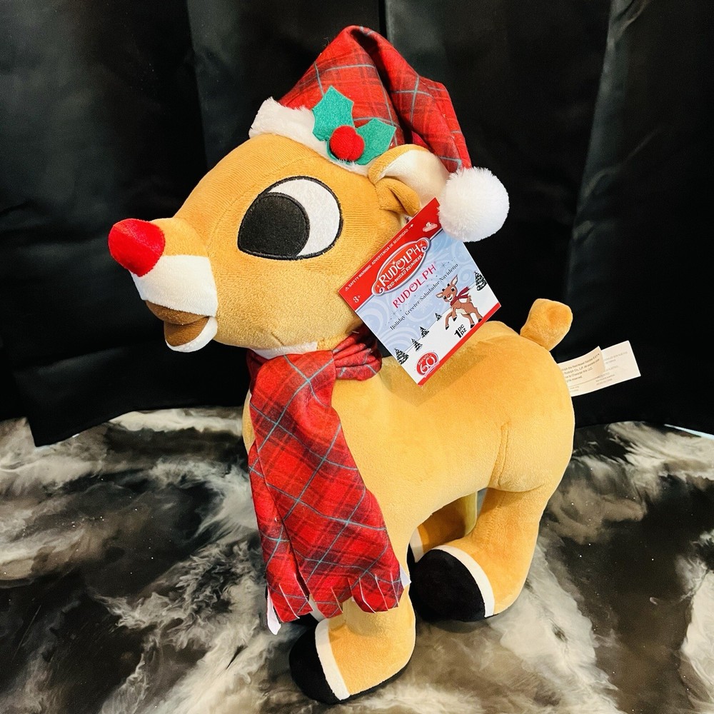 Gemmy Rudolph The Red Nosed Reindeer Holiday Christmas Door Greeter Plush 21