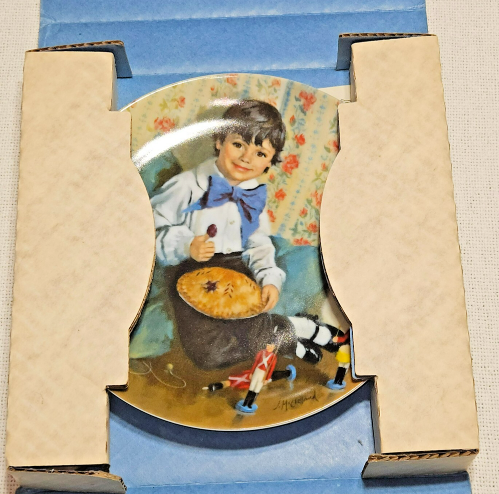 Bradford Exchange Little Jack Horner Collector Plate 8.5 Inches