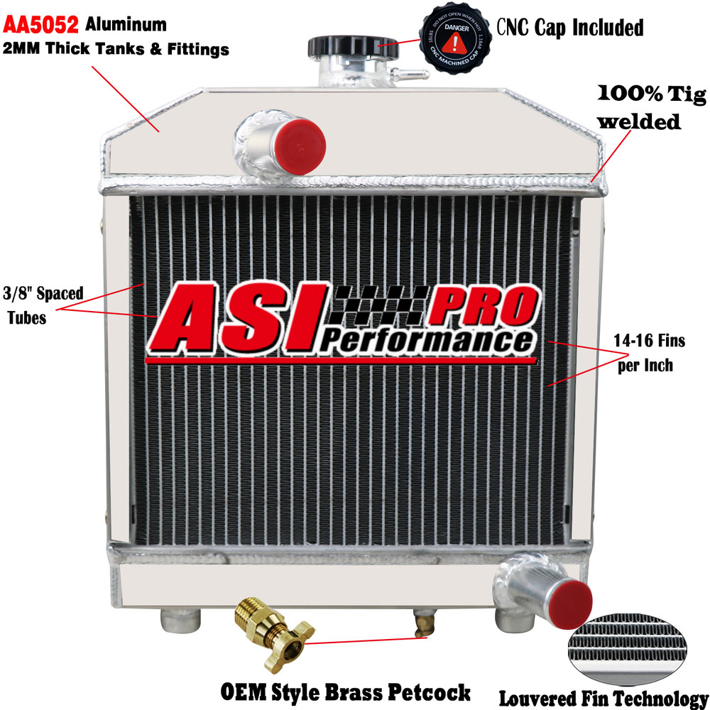 2 Rows Aluminum Radiator 15553-72060 For Kubota B6100 B7100 B6100HST B7100HST-DT