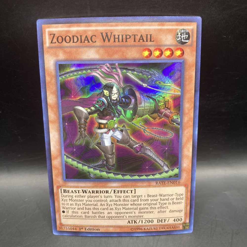 Zoodiac Whiptail RATE-EN016 1st Ed Raging Tempest Ultra Rare
