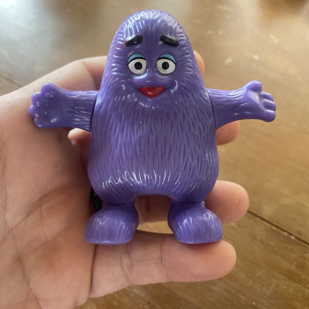 2019 Retro McDonald’s Grimace Happy Meal Toy Fast Food Figure McDonalds
