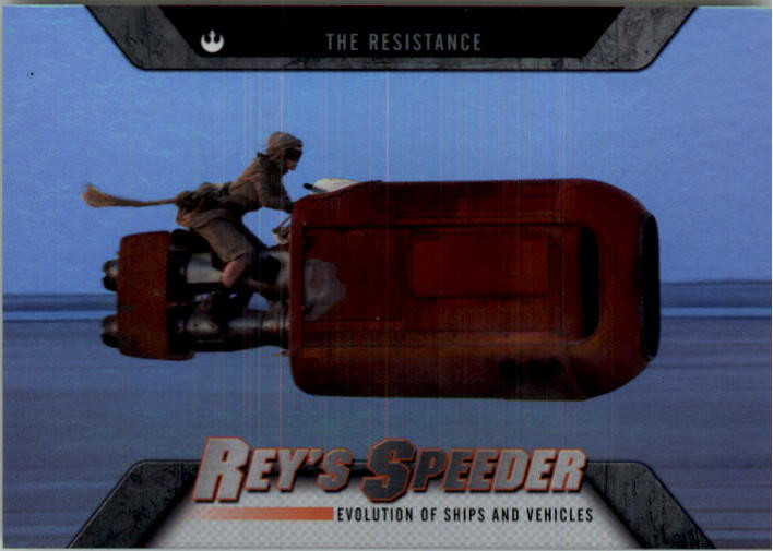2016 Star Wars Evolution EV12 Rey's Speeder Vehicles and Ships Card