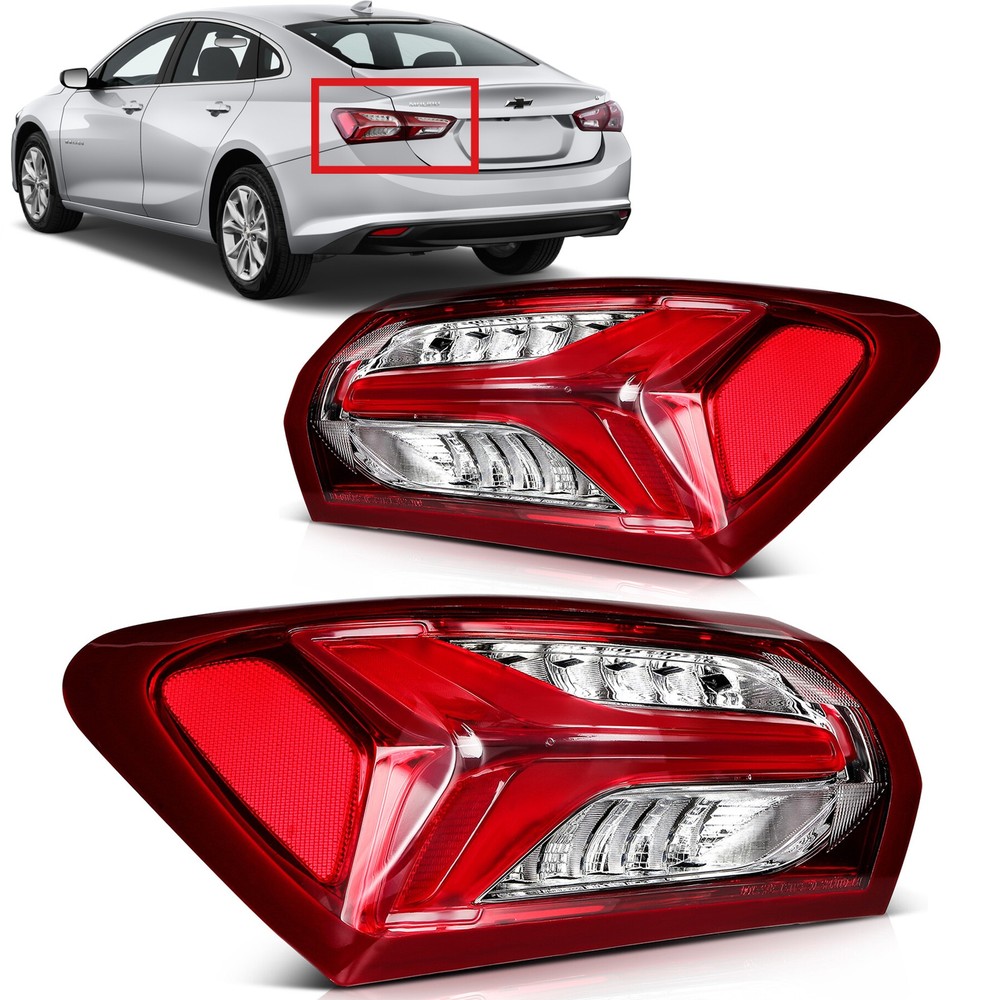 2019-2022 Chevy Malibu LED Tail Light Lamp Outer Replacement Left + Right Pair