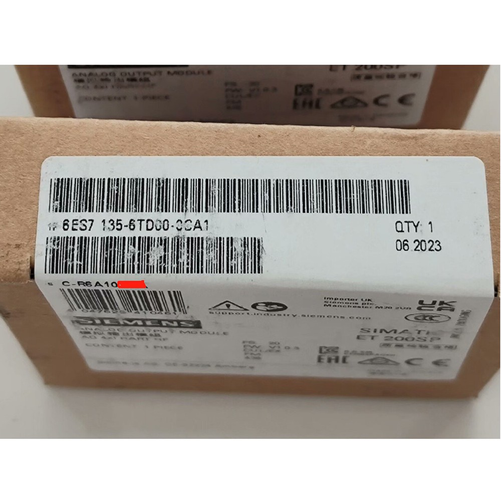 1PC NEW SIEMENS SIMATIC 6ES7135-6TD00-0CA1 Analog Output Module Via DHL or FedEx