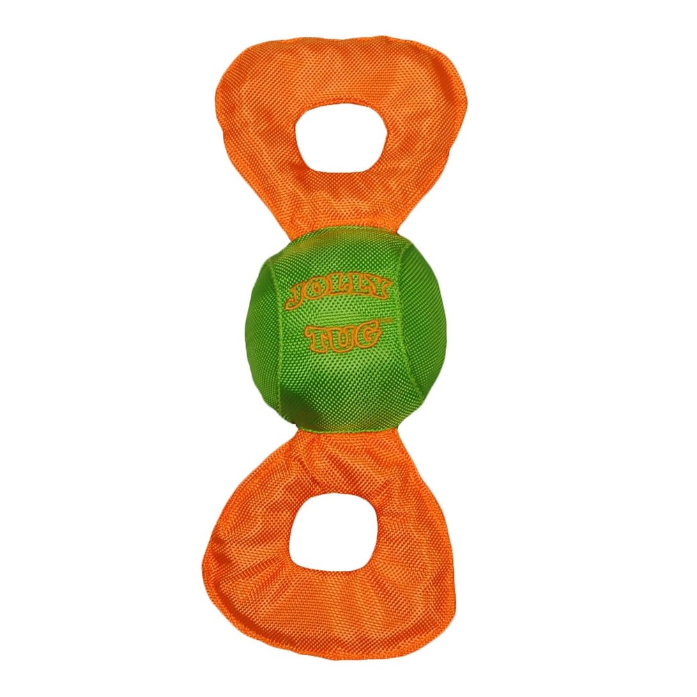 Jolly Tug Dog Tug and Squeak Toy, Medium (Assorted Colors) (JT05)