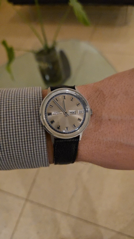 Vintage Timex Marlin Mechanical Wristwatch circa 1970