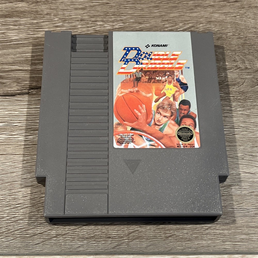 Double Dribble NES Game Cartridge Only - Classic Basketball Action-image