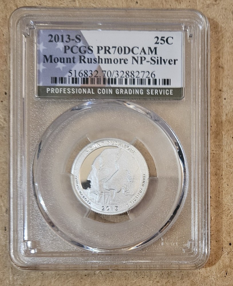 2013-S Mount Rushmore NP - Silver - PCGS PR70DCAM