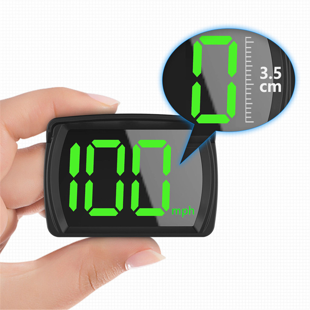 GPS Digital Speedometer HUD for Car Truck Bus Scooter Plug-and-Play MPH Display