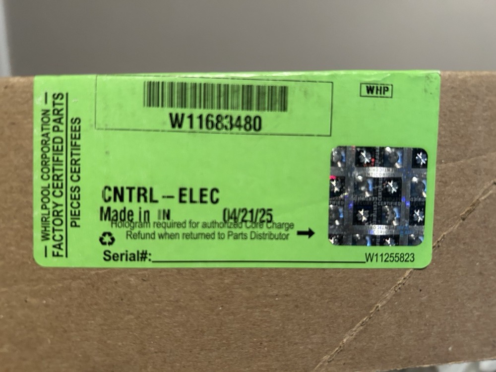 Whirlpool OEM Dishwasher Control Board W11683480 Replacement