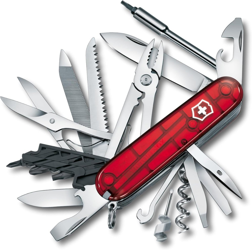 Victorinox - Cybertool 34 Swiss Army Knife (Translucent Red) 17725