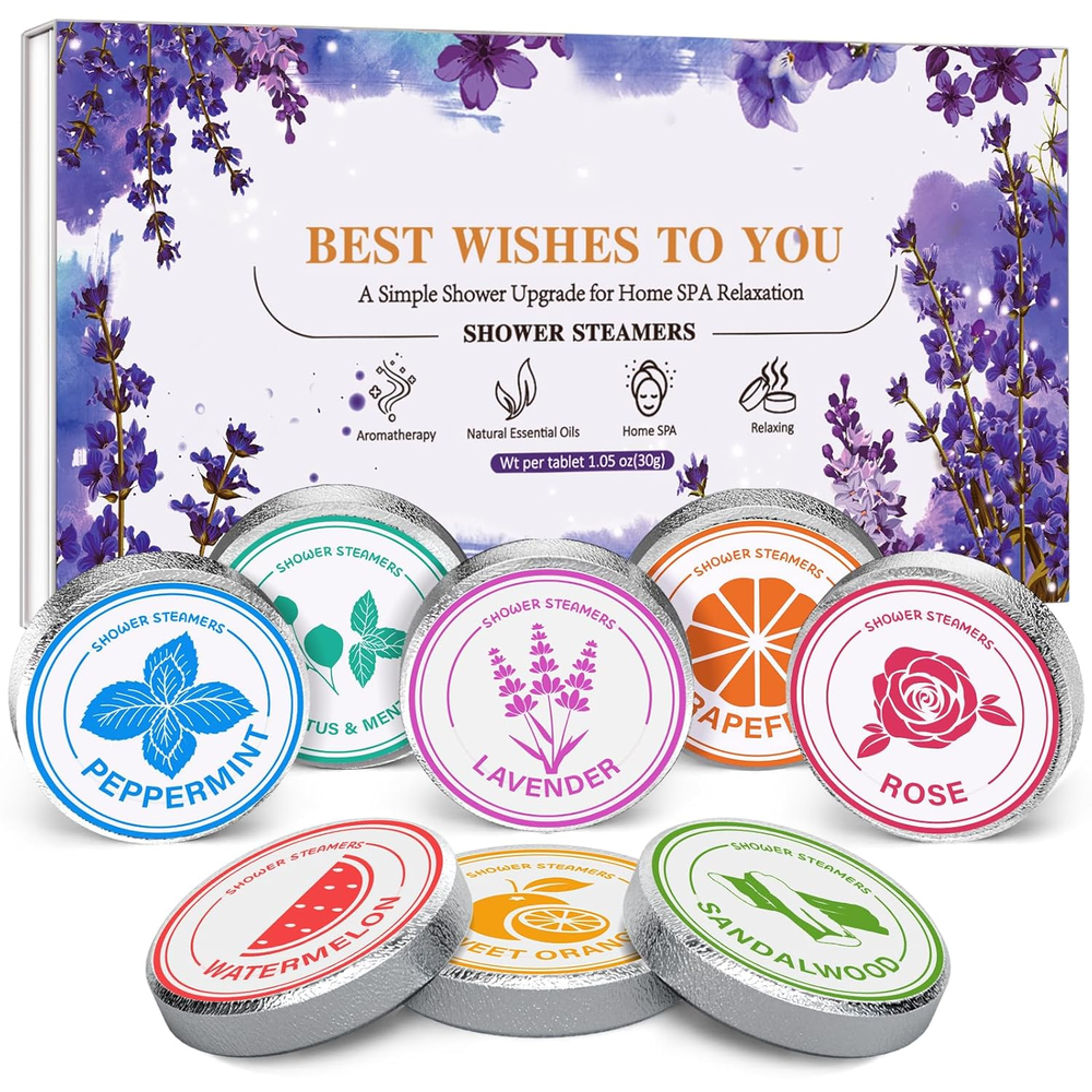 Valentines Day Gifts for Her Him:sanyi Shower Steamers Aromatherapy, SPA Gift Se-image