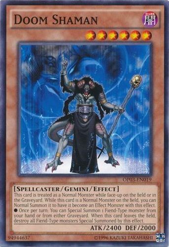 Doom Shaman OP03-EN019 Common Unlimited NM OTS Tournament Legal MTG