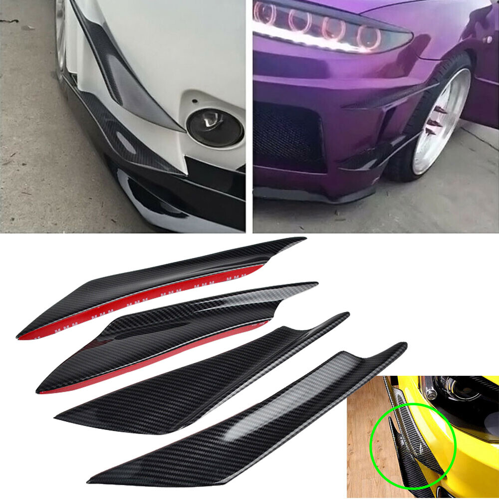 For AUDI A3 A4 A5 A6 A7 A8 Rear Bumper Lip Splitter Diffuser Chin Spoiler Canard