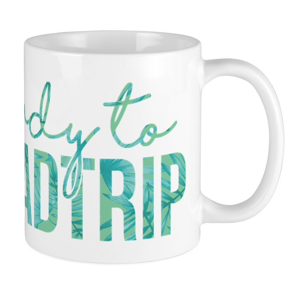 CafePress Ready To Roadtrip Print 11 oz Ceramic Mug (64544269)