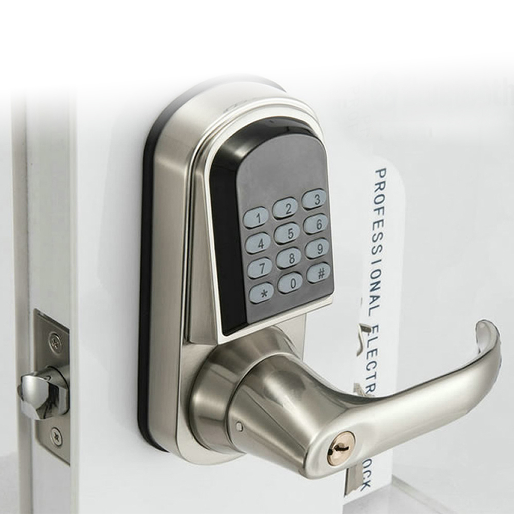 Keyless Keypad Door Lock with Handle for Left or Right Entry Security