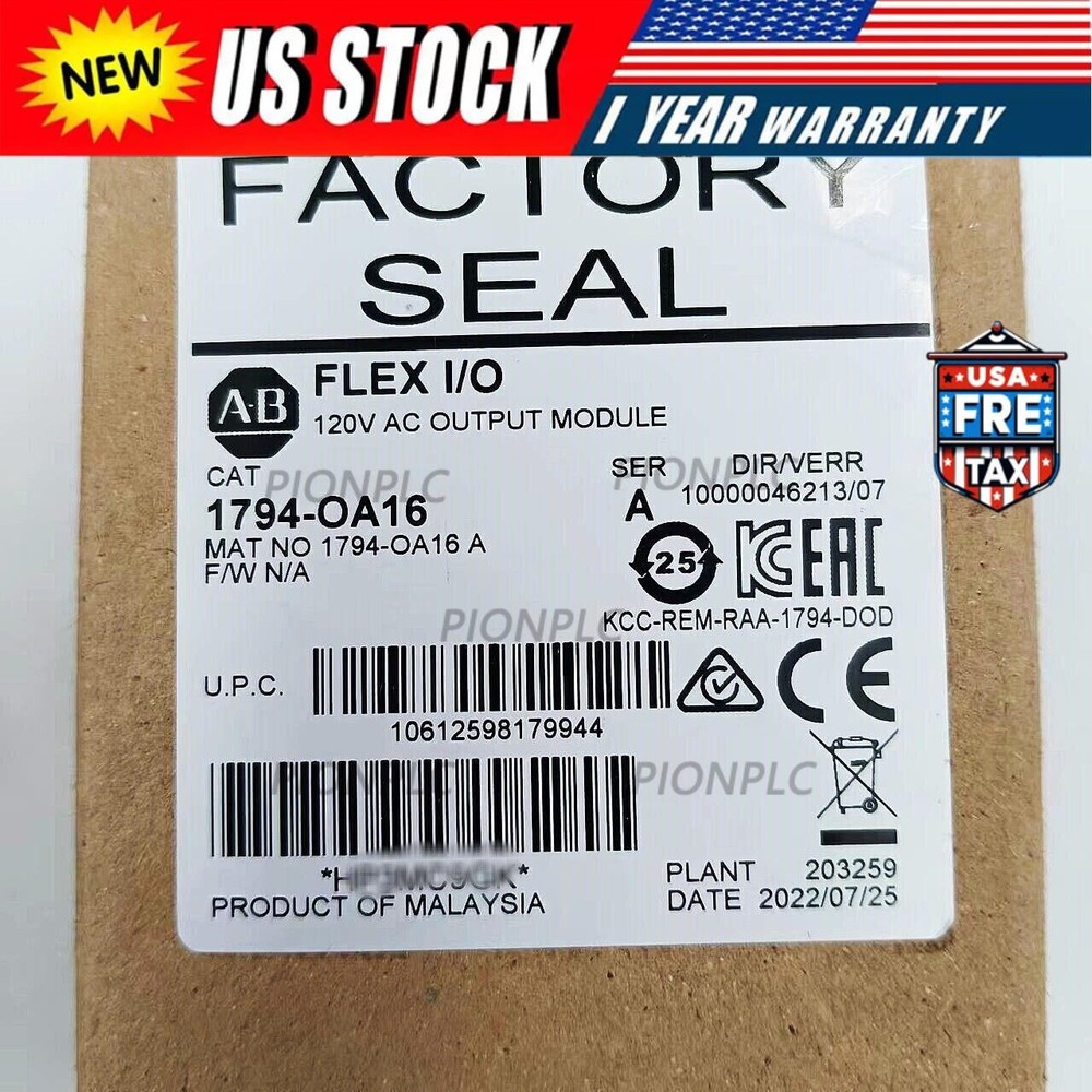 New  Allen-Bradley 1794-OA16 Flex 16 Point Digital Output Module US Free Tax