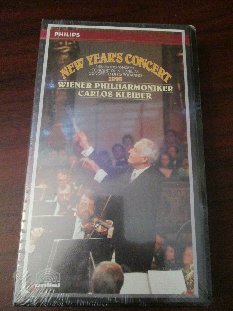 New Years Concert Wiener Philharmoniker Carlos Kleiber  VHS Video Tape (NEW)-image