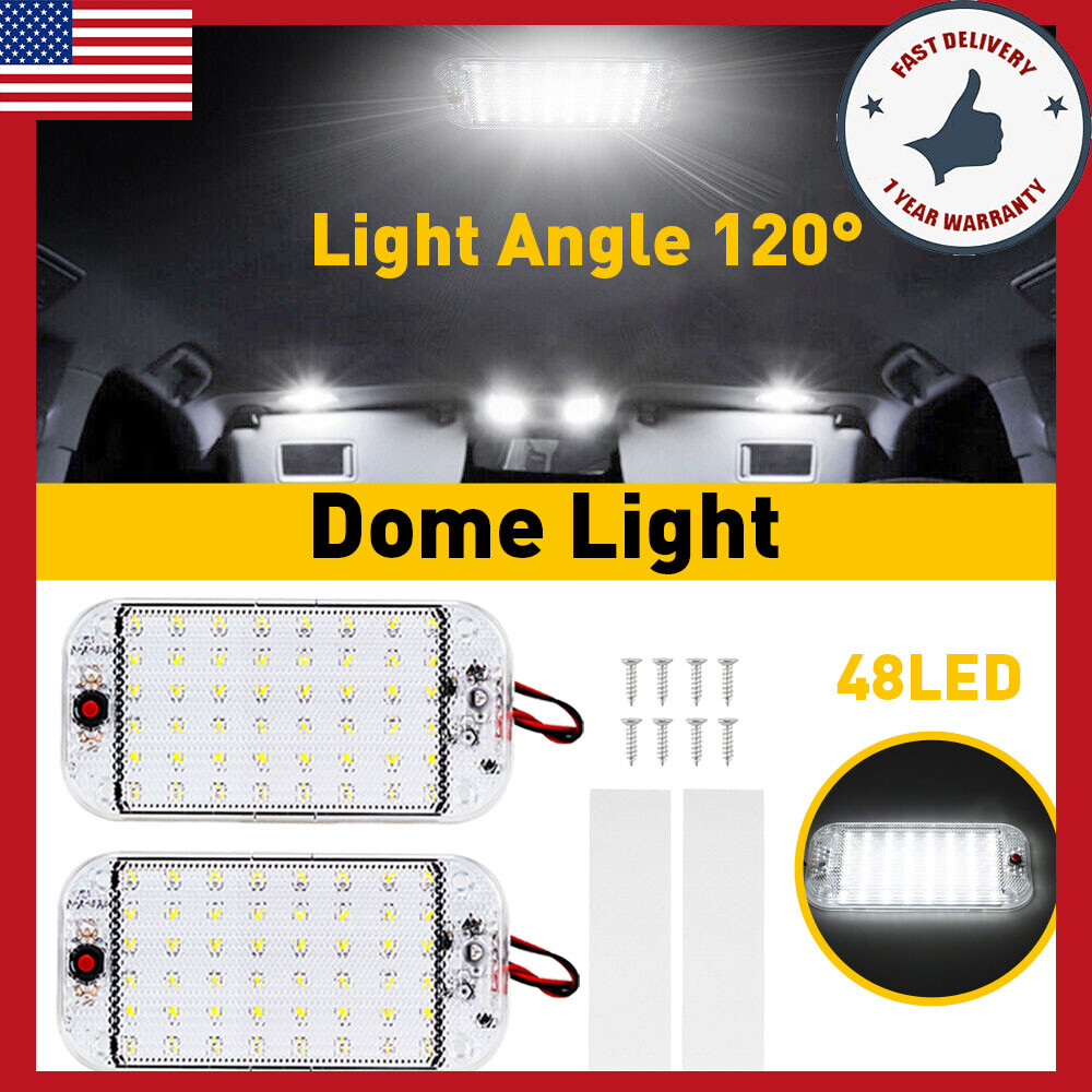 Universal RV Interior Car Vehicle Roof Indoor Dome Ceiling Light White Lamp
