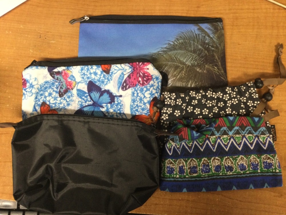 Cosmetic, Pill, Jewelry,etc BAGS Travel pouches