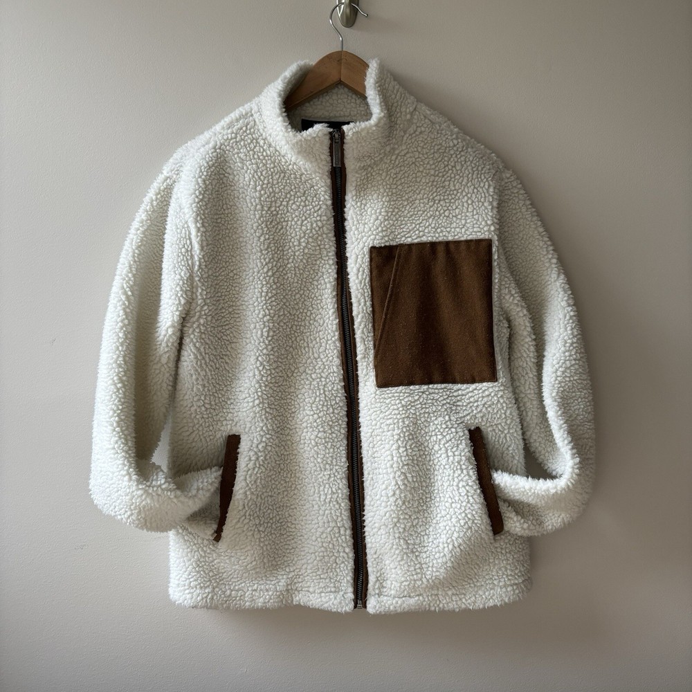 NATIVE YOUTH Mens/Womens SHERPA Jacket Eco UNISEX Outerwear Urban Outfitters MED