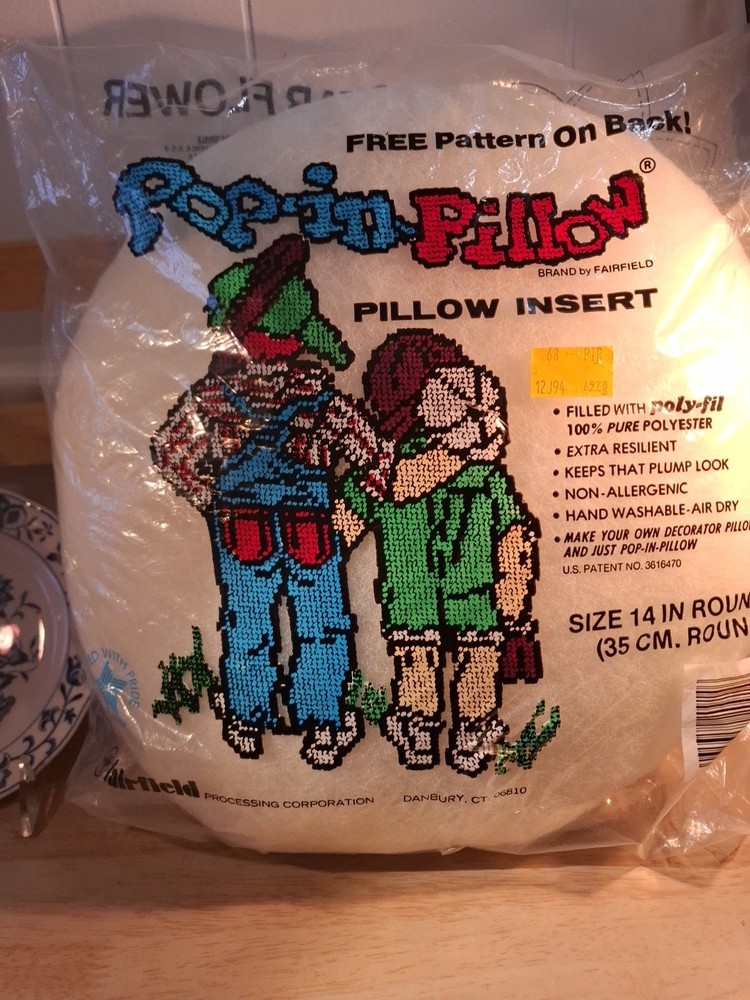 14” Round Poly-Fil Pillow Insert Pop-In-Pillow Non Allergenic