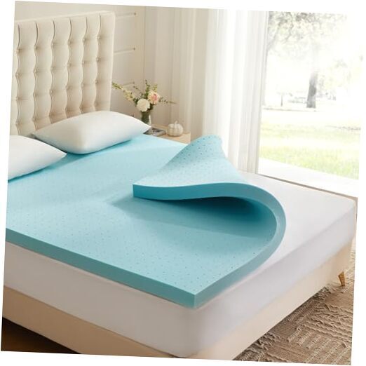 4 Inch Memory Foam Mattress Topper Twin, Mattress Pad Gel Infused Foam Bed