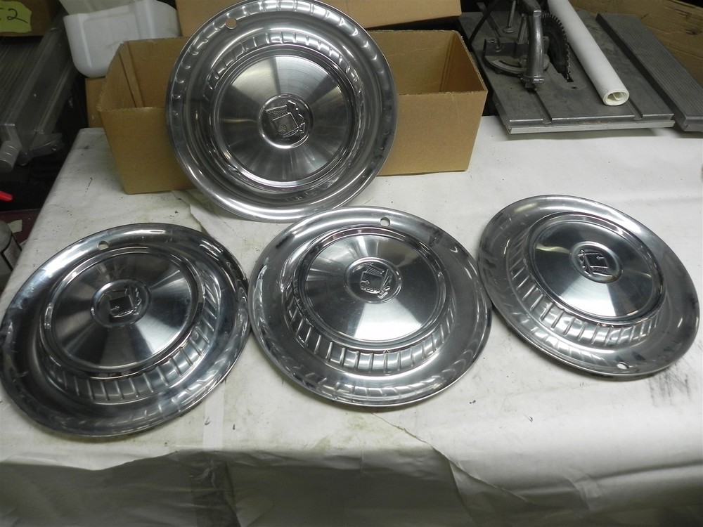 1957 DODGE HUB CAPS WHEEL COVERS NICE COOL WOW VINTAGE AUTOMOTIVE GOOD CONDITION