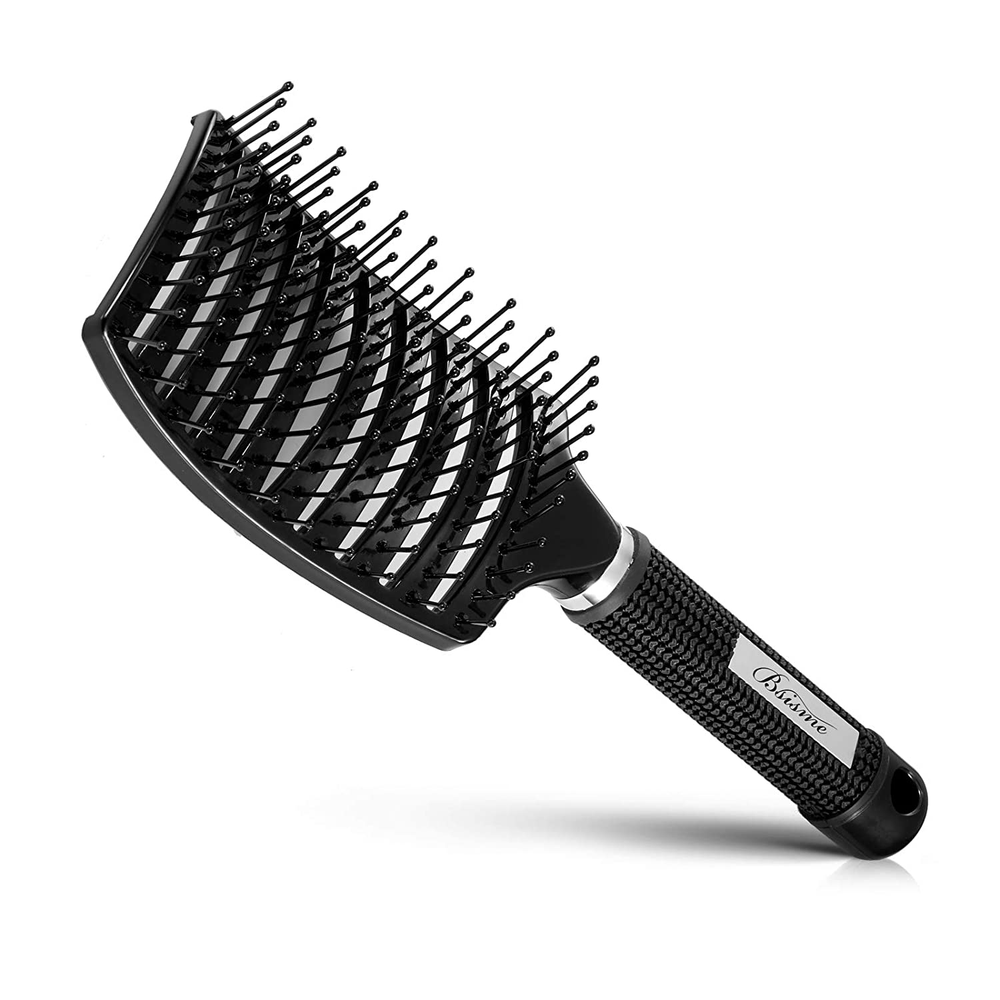 Hair Brush, Professional Curved Vented Brush for Faster Blow Drying for Women, M