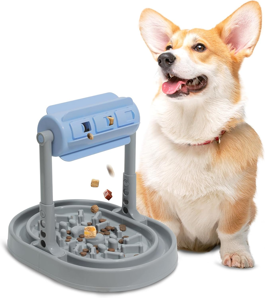 Interactive Dog Cat Treat Puzzle Toy Fun Slow Feeder Dog Bowls Enrichment Toys