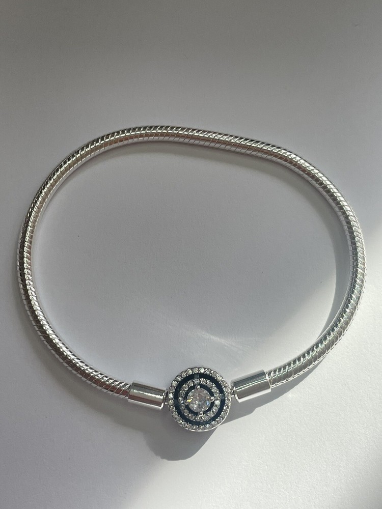 Pandora Moments Halo Snake Chain Bracelet Size 19 Cm