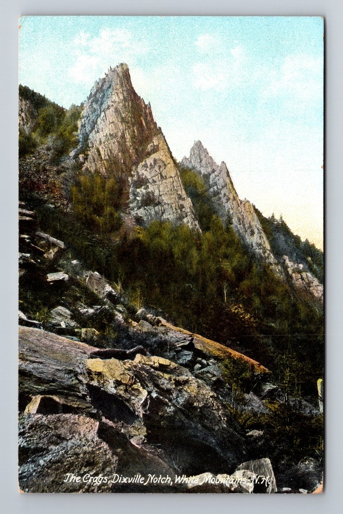 White Mountains NH-New Hampshire, The Crags, Dixville Notch, Vintage Postcard