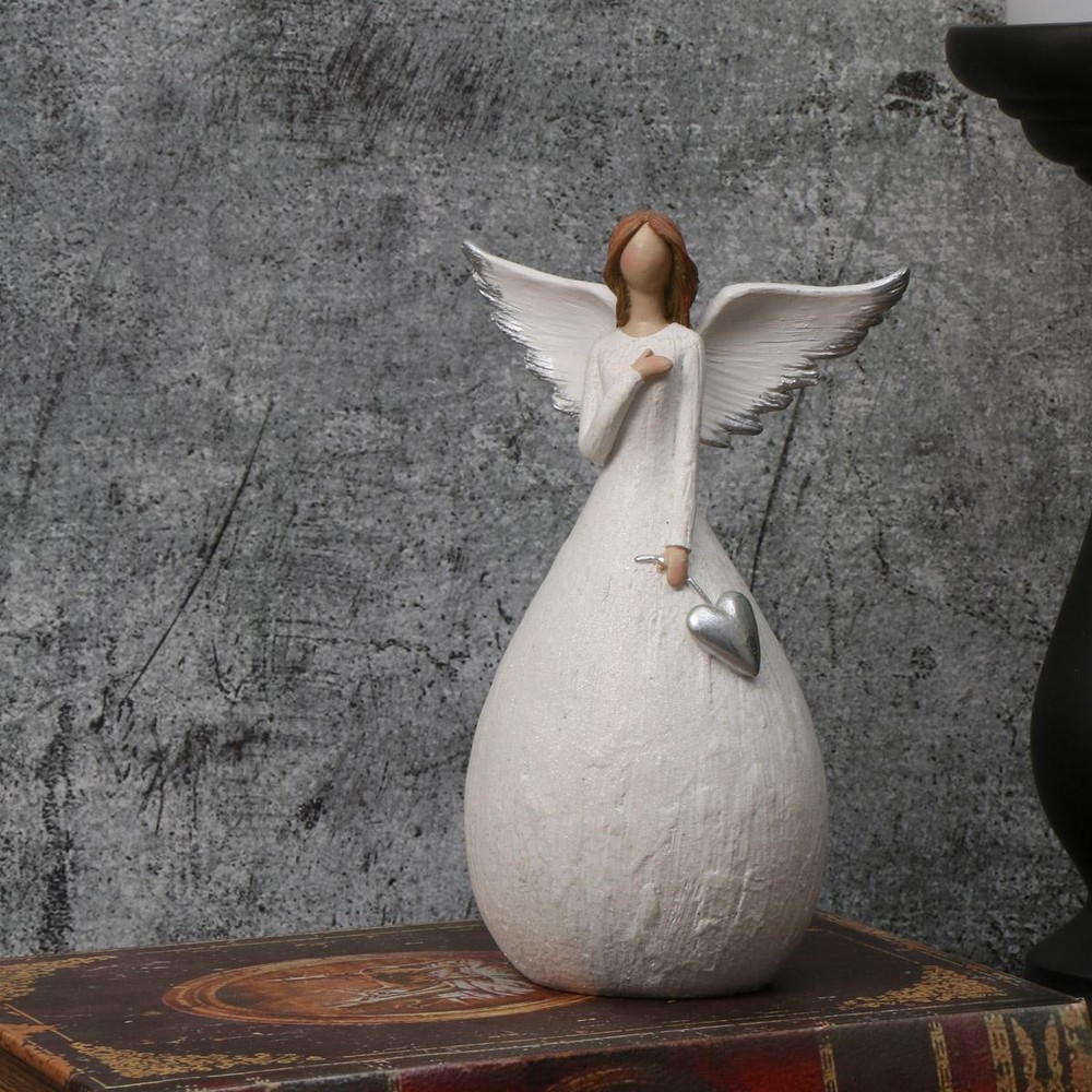 Figurine Blessing Angel Resin Modern Small Multicolor Novelty Carved Home Decor