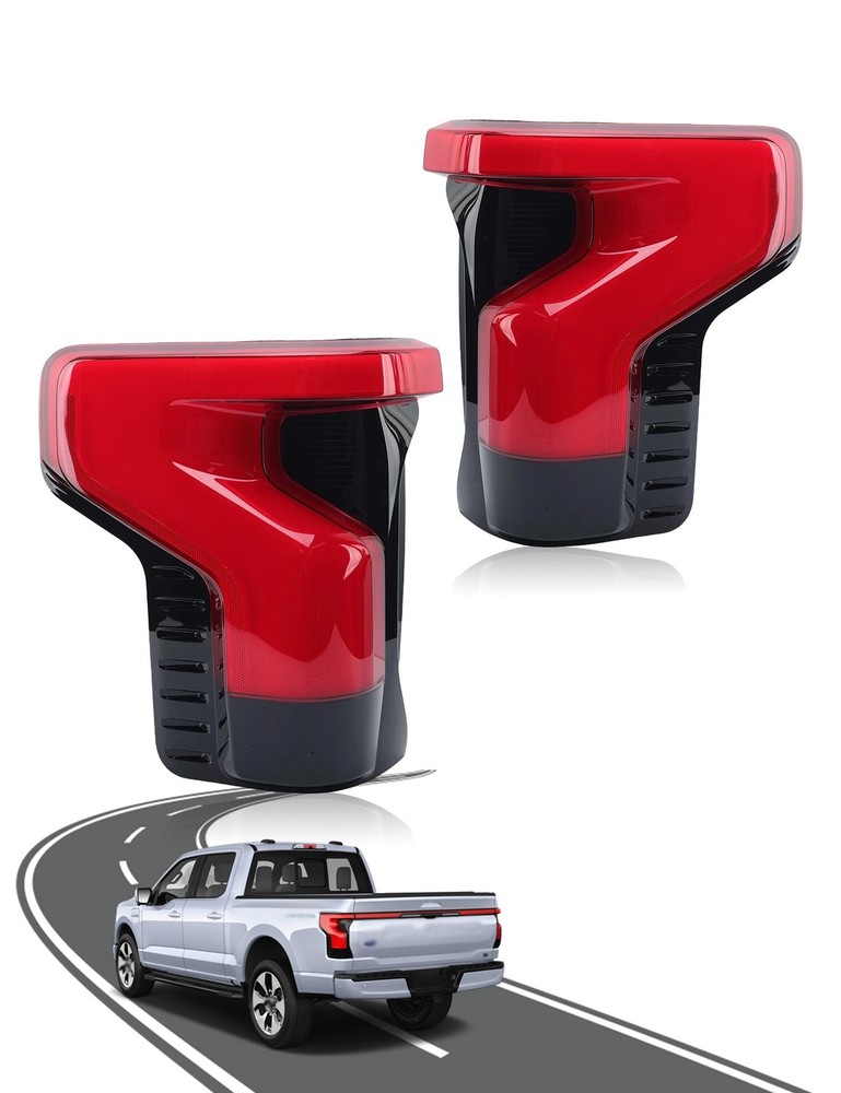 For Ford F150 LIGHTNING 2022 - 2024 Pair Side LED Tail Light Rear Tail Lamp